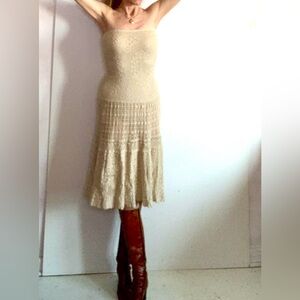 STUNNING Vintage Crocheted Dress (I have also loved this as a skirt 🥰😍)🤍🤍🤍